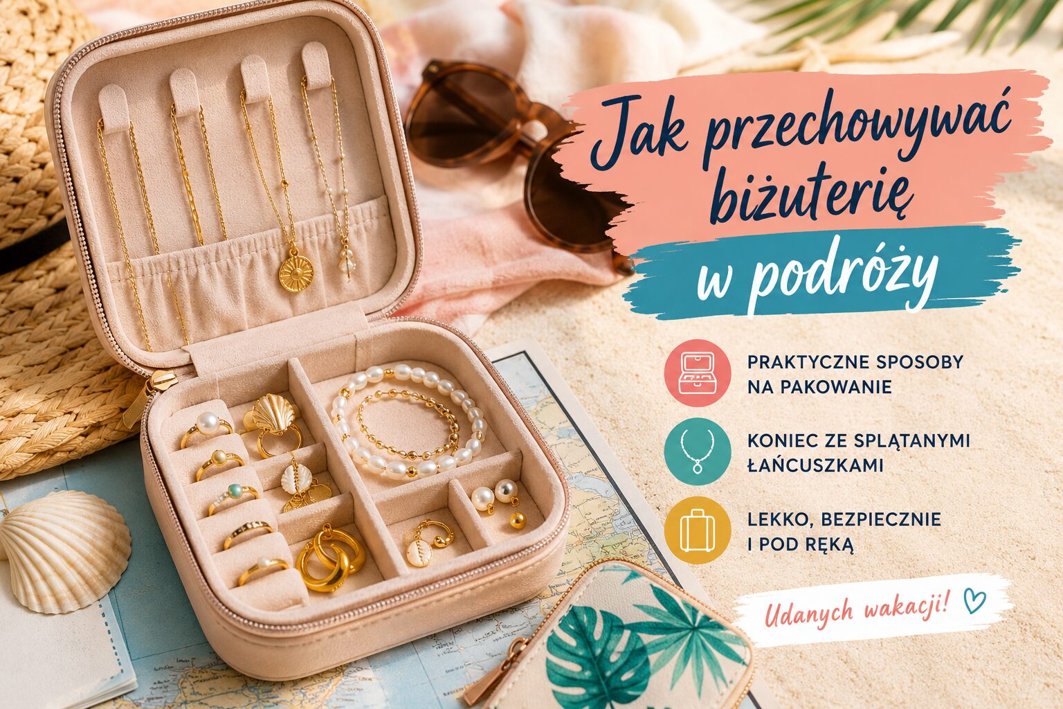 jak przechowywać biżuterię w podróży